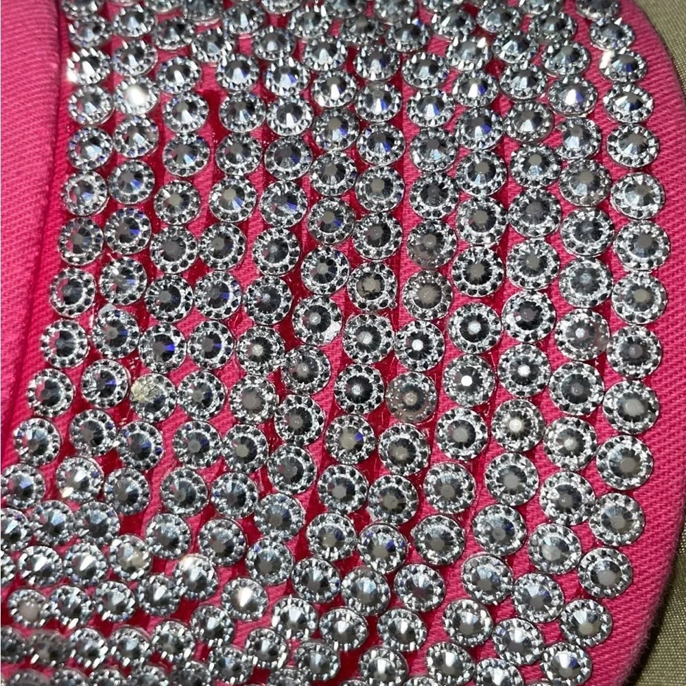 Vintage Victoria’s Secret PINK embellished studs bling Baseball Cap fashion Hat - Picture 8 of 9